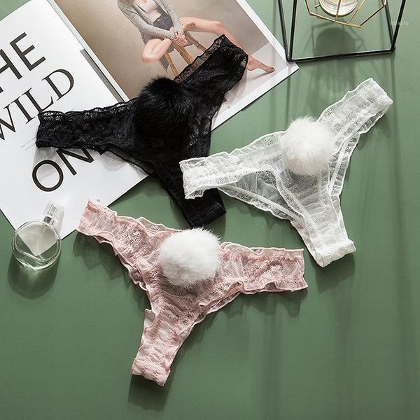 women's panties plush ball tail women underpants lace breathable transparent underwear comfort thong low rise g-s, Black;pink
women's panties plush ball tail women underpants lace breathable transparent underwear comfort thong low rise g-s, Black;pink