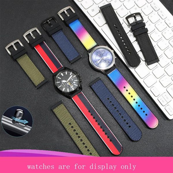 watch bands waterproof nylon canvas +silicone watchband 20 22mm black blue with pin buckle strap for men's accessories quick release, Black;brown
watch bands waterproof nylon canvas +silicone watchband 20 22mm black blue with pin buckle strap for men's accessories quick release, Black;brown