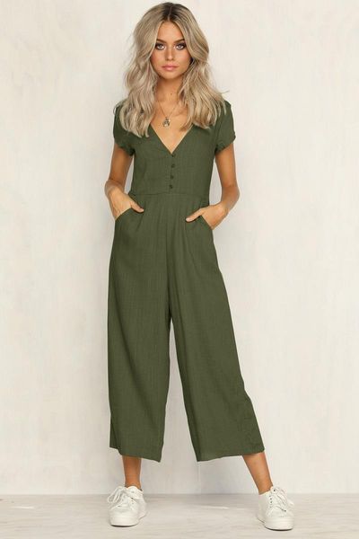 women's jumpsuits & rompers office lady womens playsuit 4color deep v neck slim solid bodysuit party jumpsuit romper long wide leg trou, Black;white
women's jumpsuits & rompers office lady womens playsuit 4color deep v neck slim solid bodysuit party jumpsuit romper long wide leg trou, Black;white