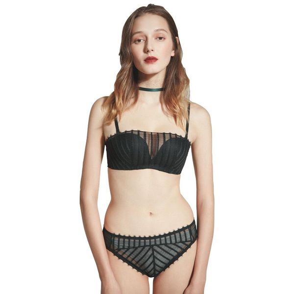 bras sets eas-striped wrapped tube ladies underwear gathered without rims comfortable bra set, Red;black
bras sets eas-striped wrapped tube ladies underwear gathered without rims comfortable bra set, Red;black
