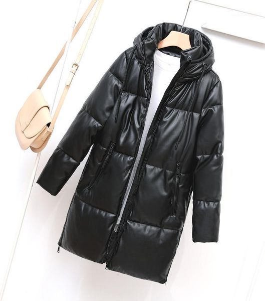 women's down & parkas 2021 winter women coat thick warm black casual loose zipper pu coats femme padded jacket hooded outwear
women's down & parkas 2021 winter women coat thick warm black casual loose zipper pu coats femme padded jacket hooded outwear