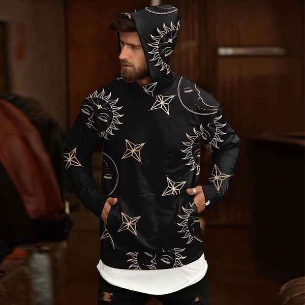 men's hoodies & sweatshirts 2021 autumn coat fashion hooded printed loose casual sweater, Black
men's hoodies & sweatshirts 2021 autumn coat fashion hooded printed loose casual sweater, Black