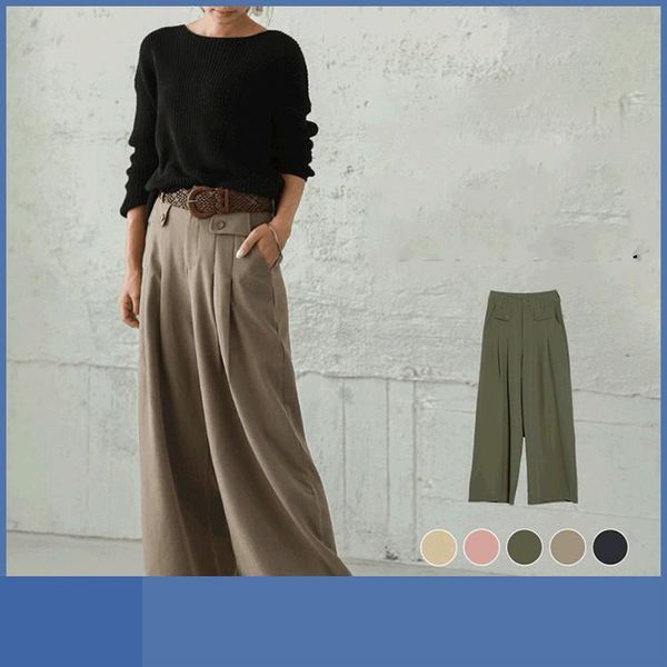 autumn wide leg pants 2021 casual japanese fashion long wholesale korean loose office lady simple black women's & capris, Black;white
autumn wide leg pants 2021 casual japanese fashion long wholesale korean loose office lady simple black women's & capris, Black;white