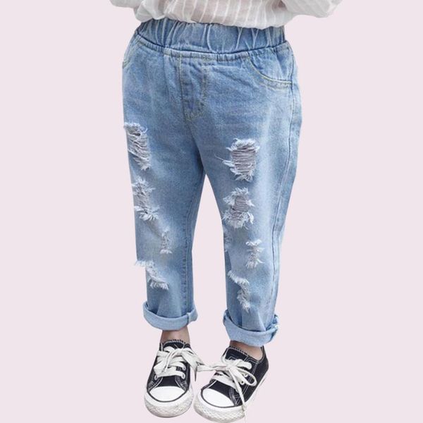 jeans baby with hole casual style girl ripped infantil toddler clothes 0 to 6 year, Blue
jeans baby with hole casual style girl ripped infantil toddler clothes 0 to 6 year, Blue
