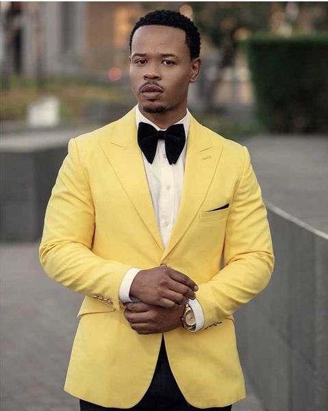 men's suits & blazers costume homme men yellow jacket black pant shawl lapel wedding tuxedo terno masculino slim fit blazer 2 pcs, White;black
men's suits & blazers costume homme men yellow jacket black pant shawl lapel wedding tuxedo terno masculino slim fit blazer 2 pcs, White;black