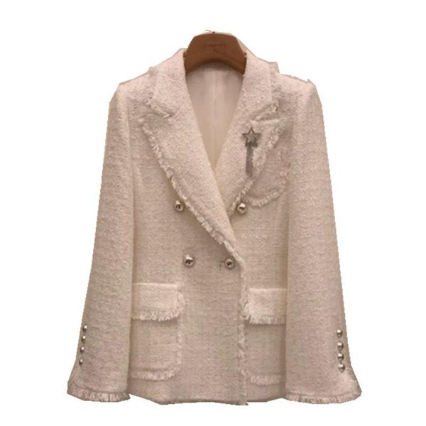 women's jackets fragrant wind jacket women's early spring ladies small suit mid-length fashion fringed thin, Black;brown
women's jackets fragrant wind jacket women's early spring ladies small suit mid-length fashion fringed thin, Black;brown