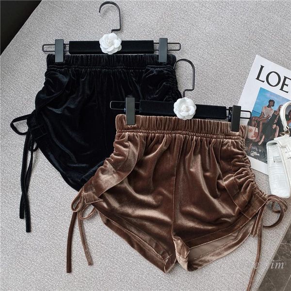 women's shorts double drawstring high waist womens 2021 autumn all-matching pure color short trousers femme, White;black
women's shorts double drawstring high waist womens 2021 autumn all-matching pure color short trousers femme, White;black