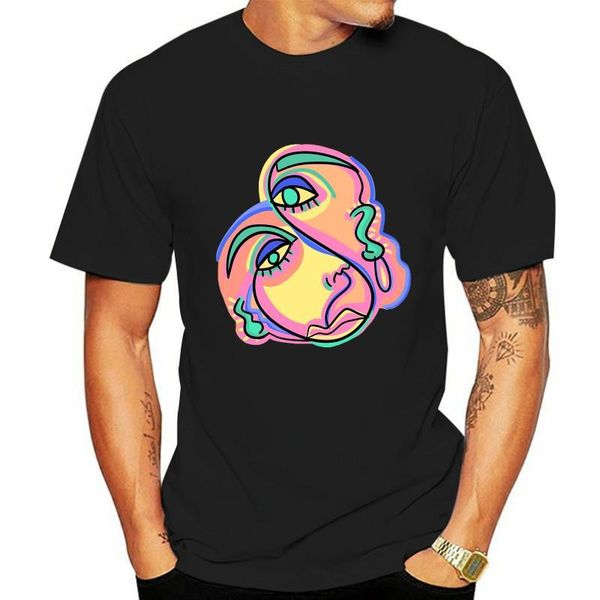men's t-shirts abstract face t-shirt -hand screen printed- short sleeve men t shirt, White;black
men's t-shirts abstract face t-shirt -hand screen printed- short sleeve men t shirt, White;black