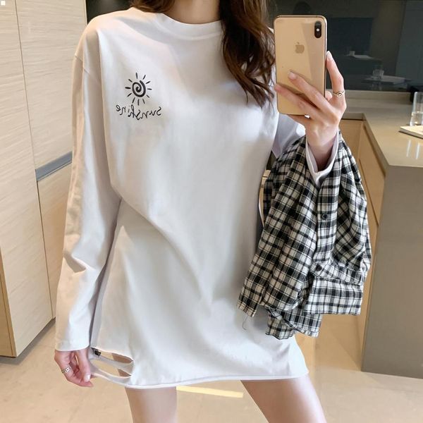 long sleeves designers t shirts fashion tshirt women clothing hip hop clothes womens camisas de hombre femme crop casual dress luxurys t-shi, White
long sleeves designers t shirts fashion tshirt women clothing hip hop clothes womens camisas de hombre femme crop casual dress luxurys t-shi, White