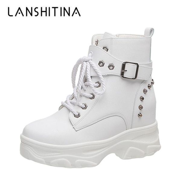 boots 2021 casual women ankle autumn thick bottom high rivet sneakers leather booties comfortable 8cm heels winter, Black
boots 2021 casual women ankle autumn thick bottom high rivet sneakers leather booties comfortable 8cm heels winter, Black
