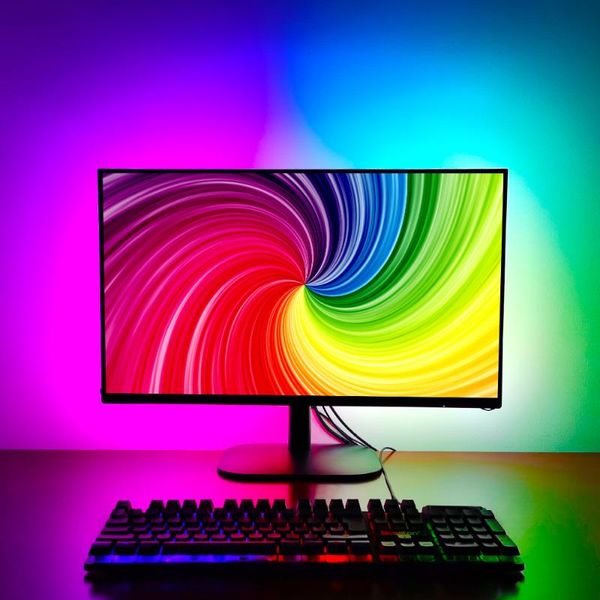 usb led strip light ambient pc kit for deskcomputer screen display background lighting dream color easy full set strips
usb led strip light ambient pc kit for deskcomputer screen display background lighting dream color easy full set strips