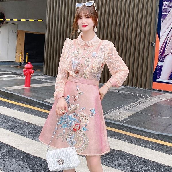 casual dresses high-quality women's lace long-sleeved patchwork diamond-studded printed jacquard fashion elegant chic party dress, Black;gray
casual dresses high-quality women's lace long-sleeved patchwork diamond-studded printed jacquard fashion elegant chic party dress, Black;gray