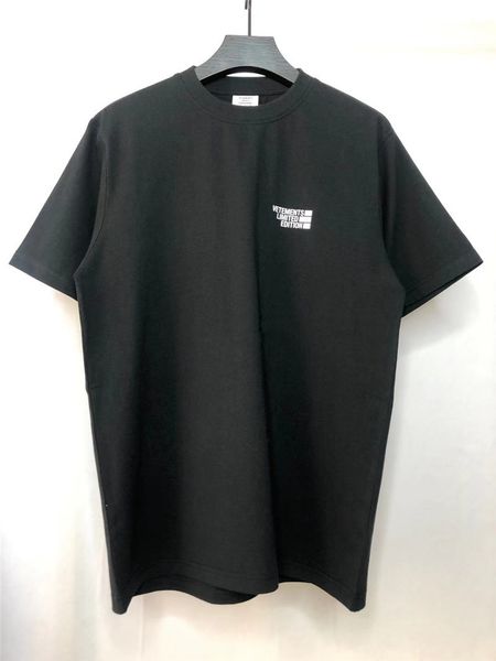 men's t-shirts printing black letters vetements t inside vtm tag limited edition from front to back, White;black
men's t-shirts printing black letters vetements t inside vtm tag limited edition from front to back, White;black