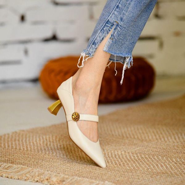 dress shoes women leather heels gold high mary janes pointed toe office lady work ol pumps shallow 6 cm, Black
dress shoes women leather heels gold high mary janes pointed toe office lady work ol pumps shallow 6 cm, Black