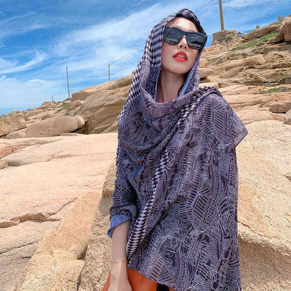 scarves korean silk scarf women's summer sunscreen shawl beach versatile thin beach travel po silk scarf, Blue;gray
scarves korean silk scarf women's summer sunscreen shawl beach versatile thin beach travel po silk scarf, Blue;gray