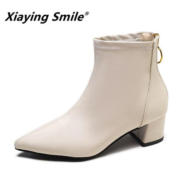 boots xiaying smile women ankle style pointed toe solid shoes ladies fahsion casual sewing zipper, Black
boots xiaying smile women ankle style pointed toe solid shoes ladies fahsion casual sewing zipper, Black