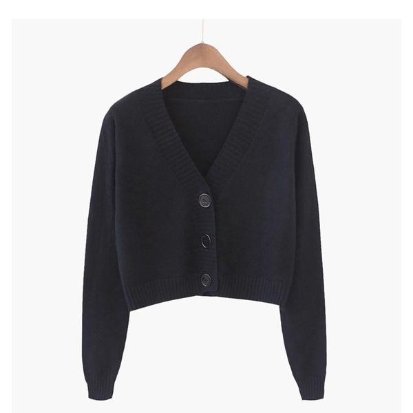 women's knits & tees abrini 2021 autumn crop cardigan warm long sleeve sweater female button up high waist v-neck solid color knitwear, White
women's knits & tees abrini 2021 autumn crop cardigan warm long sleeve sweater female button up high waist v-neck solid color knitwear, White
