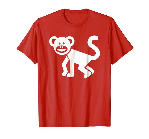 monkey symbol t-shirt, White;black
monkey symbol t-shirt, White;black
