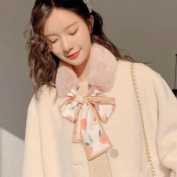 scarves bib korean imitation rex hair stitching chiffon printed silk lace up lovely warm scarf for women in winter, Blue;gray
scarves bib korean imitation rex hair stitching chiffon printed silk lace up lovely warm scarf for women in winter, Blue;gray