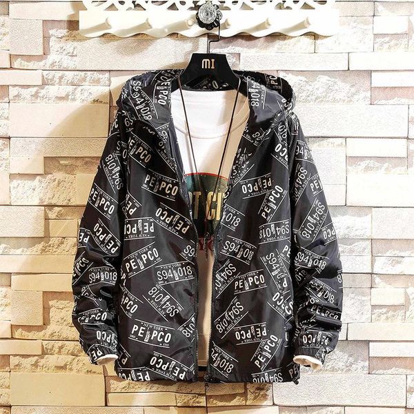 men's large size loose hooded jackets personality printed long sleeve jacket trend, Black;brown
men's large size loose hooded jackets personality printed long sleeve jacket trend, Black;brown
