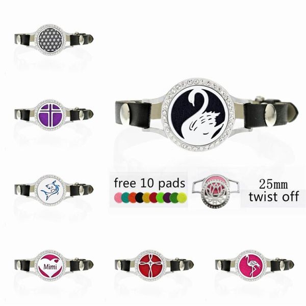 charm bracelets sparkling essential oil diffuser locket pu leather 25mm cross for women bracelet 10pads randomly, Golden;silver
charm bracelets sparkling essential oil diffuser locket pu leather 25mm cross for women bracelet 10pads randomly, Golden;silver