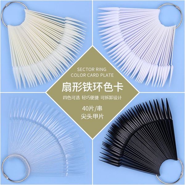 nail tools 40 pcs fan-shaped polish swatches practice plate display color card sample manicure false nails, Red;gold
nail tools 40 pcs fan-shaped polish swatches practice plate display color card sample manicure false nails, Red;gold