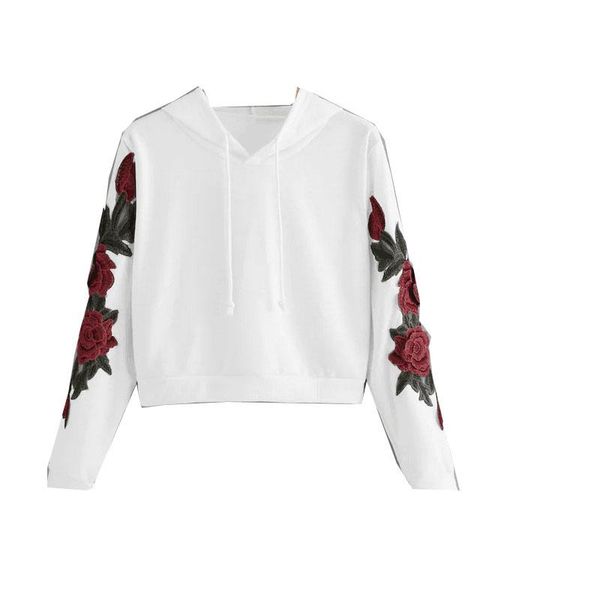 women's hoodies & sweatshirts ladies sweatshirt hoodie rose printed harajuku applique long sleeve shirt hooded pullover casual fashion, Black
women's hoodies & sweatshirts ladies sweatshirt hoodie rose printed harajuku applique long sleeve shirt hooded pullover casual fashion, Black