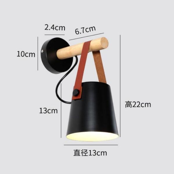 wall lamp solid wood led e27 bulb lights black/white lampshade lamps nordic style
wall lamp solid wood led e27 bulb lights black/white lampshade lamps nordic style
