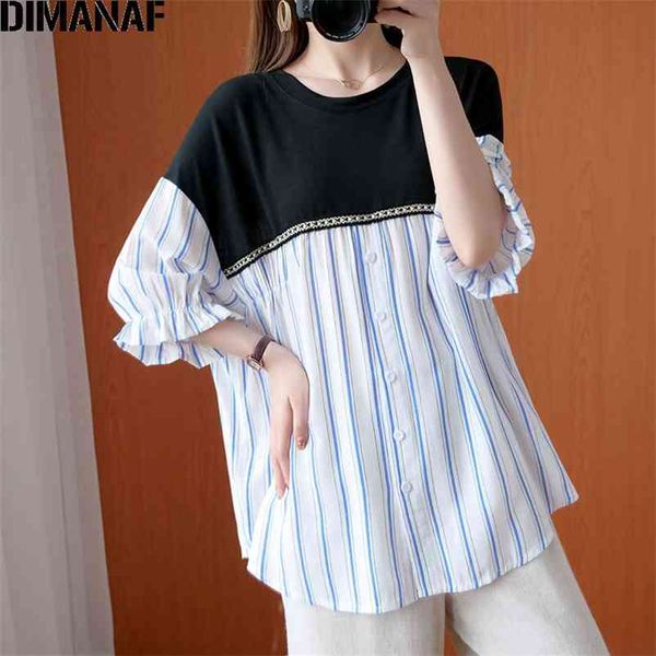 plus size women t-shirt female batwing sleeve striped patchwork buttons cotton loose large t shirt women 210531, White
plus size women t-shirt female batwing sleeve striped patchwork buttons cotton loose large t shirt women 210531, White