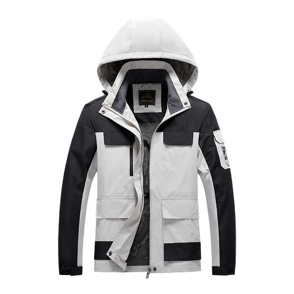 plus size 7xl 8xl summer jacket men hooded thin outerwear coats multi pockets breathable mountain climbing windbreakers jackets p0804, Black;brown
plus size 7xl 8xl summer jacket men hooded thin outerwear coats multi pockets breathable mountain climbing windbreakers jackets p0804, Black;brown