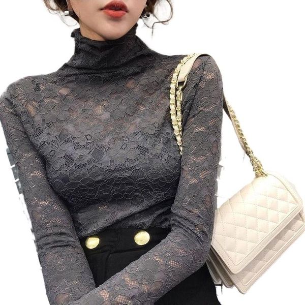 women's blouses & shirts women lace arrivals 2021 spring long sleeve turtleneck blouse shirt hollow out plus size blusas, White
women's blouses & shirts women lace arrivals 2021 spring long sleeve turtleneck blouse shirt hollow out plus size blusas, White