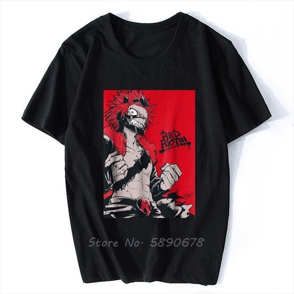 fashion kirishima eijirou summer cotton mens t shirt o neck funny tees harajuku, White;black
fashion kirishima eijirou summer cotton mens t shirt o neck funny tees harajuku, White;black