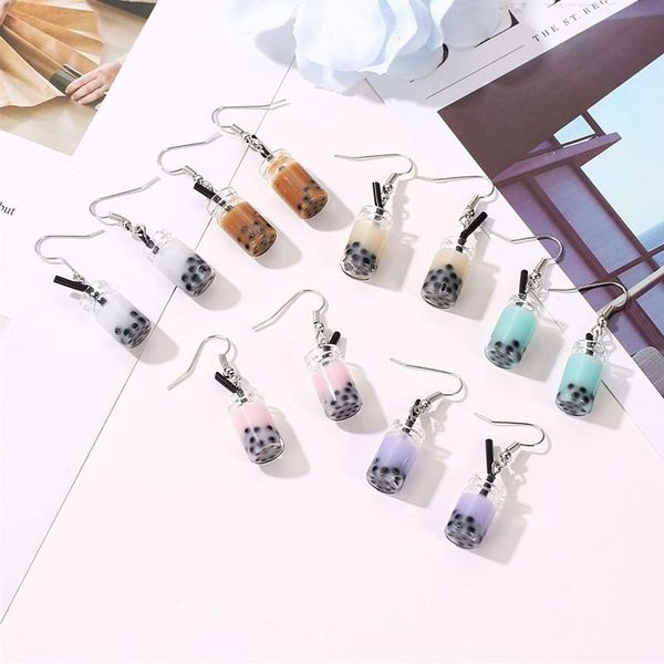 dangle & chandelier cute pearl milk tea drop earrings for women simple multicolor drink bottle resin korean trend jewelry fun girl gift, Silver
dangle & chandelier cute pearl milk tea drop earrings for women simple multicolor drink bottle resin korean trend jewelry fun girl gift, Silver