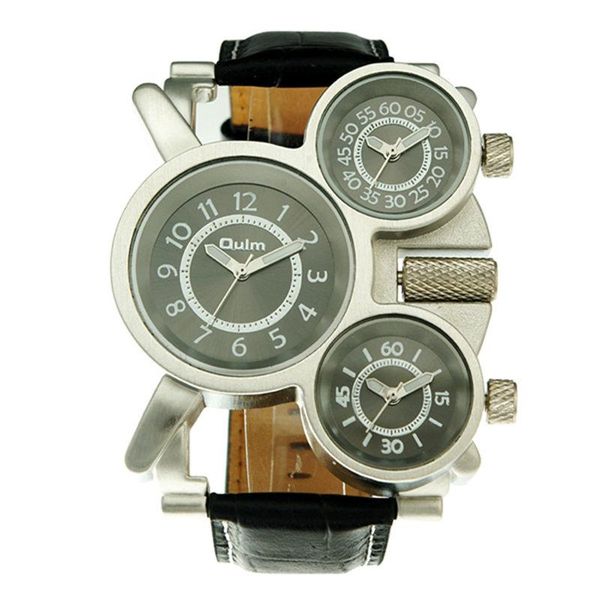 wristwatches 2021 unique design watch 3 time zones analog sports fashion trends high-grade fantasy series leather oulm 1167 men army, Slivery;brown
wristwatches 2021 unique design watch 3 time zones analog sports fashion trends high-grade fantasy series leather oulm 1167 men army, Slivery;brown