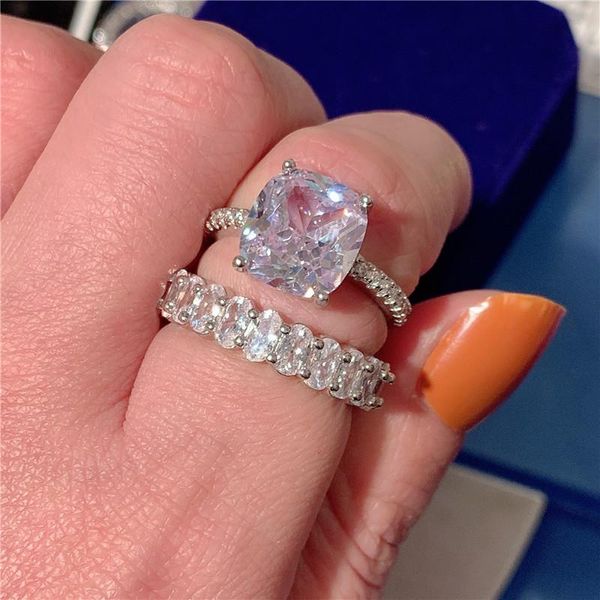 wedding rings deluxe diamant promise ring sets 925 sterling silver bijou cz engagement band for women bridal jewelry, Slivery;golden
wedding rings deluxe diamant promise ring sets 925 sterling silver bijou cz engagement band for women bridal jewelry, Slivery;golden