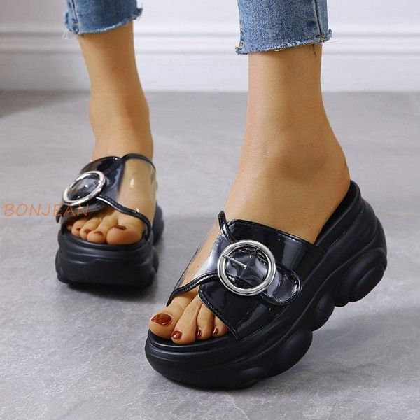 slippers 34-41 big size shoes for women 9cm/3.5 inch height wedge fashion woman flat platform thick bottom summer, Black
slippers 34-41 big size shoes for women 9cm/3.5 inch height wedge fashion woman flat platform thick bottom summer, Black
