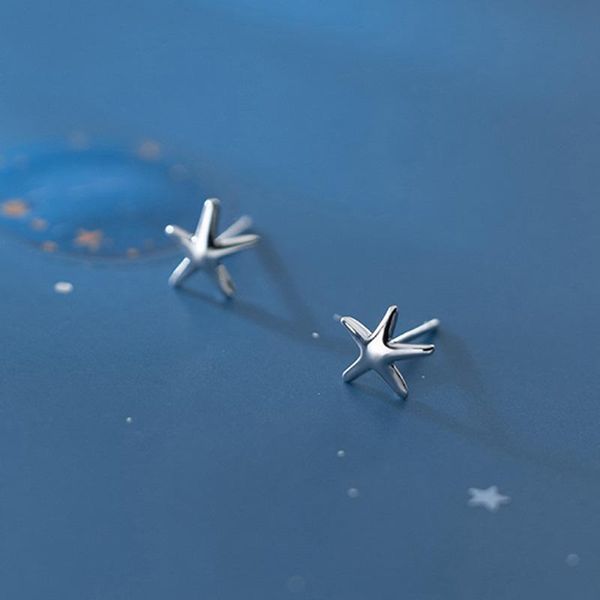 stud real 925 sterling silver starfish earrings for fashion women cute fine jewelry minimalist animal accessories, Golden;silver
stud real 925 sterling silver starfish earrings for fashion women cute fine jewelry minimalist animal accessories, Golden;silver