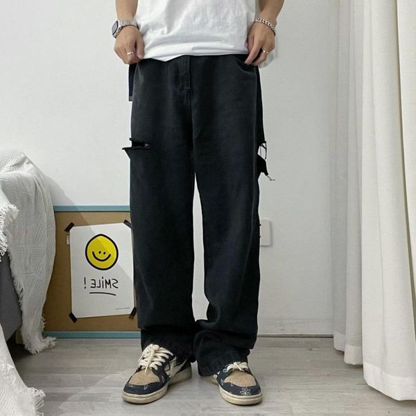 men's jeans black ripped fashion retro baggy wide-leg men streetwear loose hip-hop hole straight denim trousers mens -2xl, Blue
men's jeans black ripped fashion retro baggy wide-leg men streetwear loose hip-hop hole straight denim trousers mens -2xl, Blue
