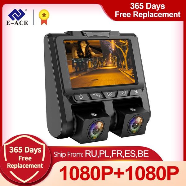 e-ace b42 dual camera lens 3 inch car dvr dash cam video recorder 1080p +1080p night vision auto camcorder g-sensor dashcam dvrs
e-ace b42 dual camera lens 3 inch car dvr dash cam video recorder 1080p +1080p night vision auto camcorder g-sensor dashcam dvrs