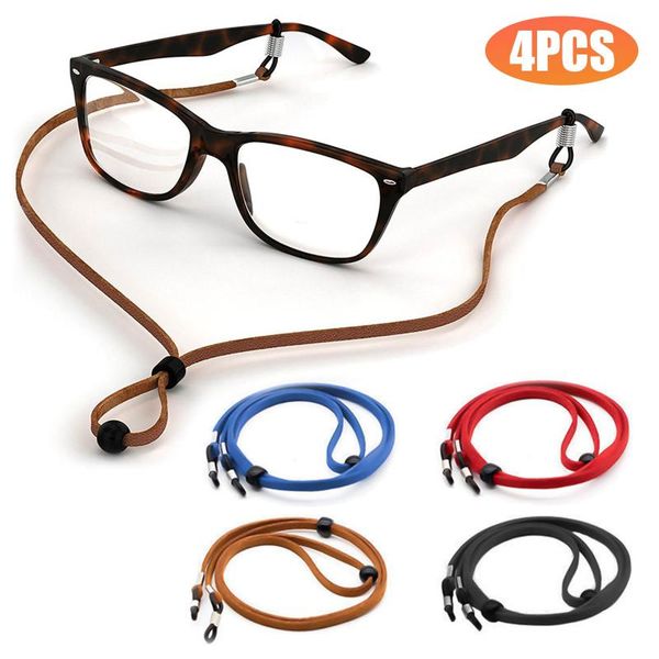 colorful leather glasses neck strap string rope band 4 colors 1pcs eyeglass cord adjustable end holder fashion sunglasses frames, Black
colorful leather glasses neck strap string rope band 4 colors 1pcs eyeglass cord adjustable end holder fashion sunglasses frames, Black