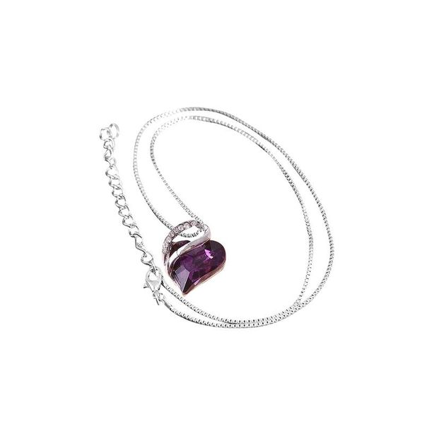pendant necklaces design fashion multi color necklace personality female heart shaped collarbone accessories gift jewelry, Silver
pendant necklaces design fashion multi color necklace personality female heart shaped collarbone accessories gift jewelry, Silver