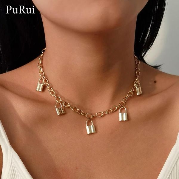 lock necklace punk link chain padlock pendant chocker hiphop women men fashion gothic jewelry bijoux femme chokers, Golden;silver
lock necklace punk link chain padlock pendant chocker hiphop women men fashion gothic jewelry bijoux femme chokers, Golden;silver