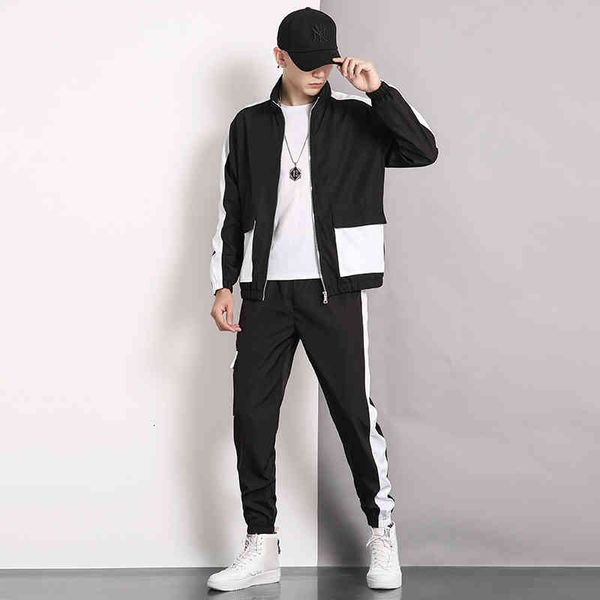 men's tracksuits spring men jacket pants 2 pieces set hip hop tracksuit s casual sportswear sweatshirt male track suit p3xe, Gray
men's tracksuits spring men jacket pants 2 pieces set hip hop tracksuit s casual sportswear sweatshirt male track suit p3xe, Gray