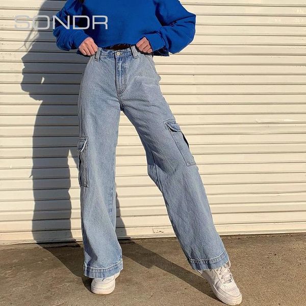 women's jeans autumn fashion street trend style micro-pull wide-leg pants denim full length pockets wide leg, Blue
women's jeans autumn fashion street trend style micro-pull wide-leg pants denim full length pockets wide leg, Blue
