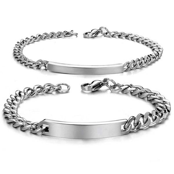 link, chain 1 pcs simple fashion bracelet titanium steel man and woman smooth hand lovers couple trendy jewelry accessories for gifts, Black
link, chain 1 pcs simple fashion bracelet titanium steel man and woman smooth hand lovers couple trendy jewelry accessories for gifts, Black