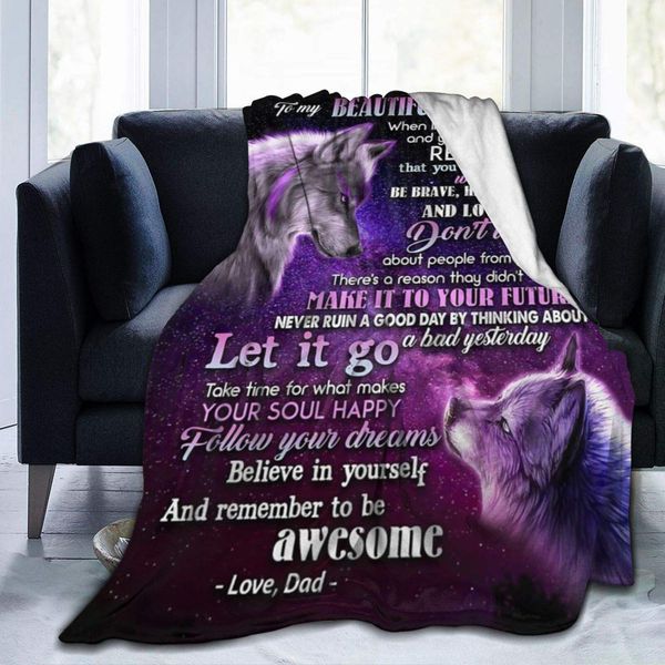 father to my beautiful daughter from dad wolf micro fleece blankets super soft cozy couch throw blanket for home bedding living
father to my beautiful daughter from dad wolf micro fleece blankets super soft cozy couch throw blanket for home bedding living
