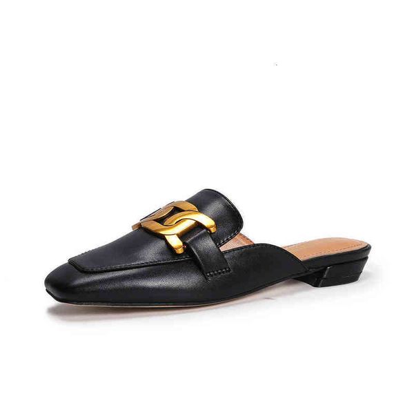 lefu sho women's one pedal 2021 soft leather british style half care leisure fashion lazy, Black
lefu sho women's one pedal 2021 soft leather british style half care leisure fashion lazy, Black