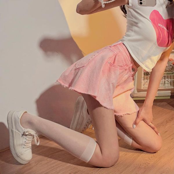 women's shorts denim for female high waist pockets ruffles wide leg short solid trousers 2021 summer clothes tide, White;black
women's shorts denim for female high waist pockets ruffles wide leg short solid trousers 2021 summer clothes tide, White;black