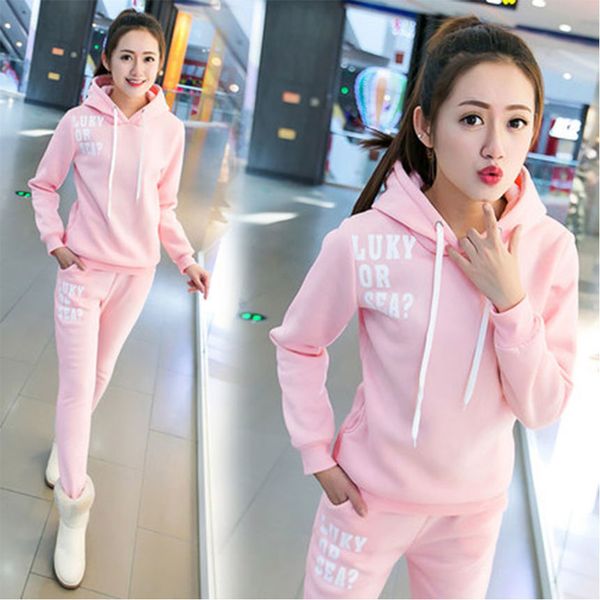 plush thickened hooded sweater sportswear leisure suit female autumn winter korean student women's two-piece set, Gray
plush thickened hooded sweater sportswear leisure suit female autumn winter korean student women's two-piece set, Gray