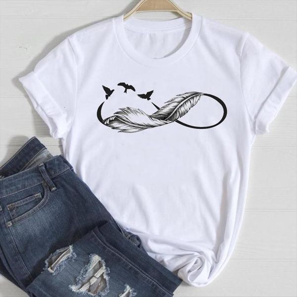 and women short sleeve feather men mujer camisetas fashion cartoon summer graphic t lady print tee female tshirts, White;black
and women short sleeve feather men mujer camisetas fashion cartoon summer graphic t lady print tee female tshirts, White;black